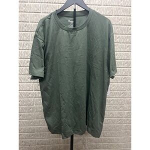 No Boundaries Mens 2XL Olive Green Cotton Spandex Stretch Crewneck T-Shirt NB261